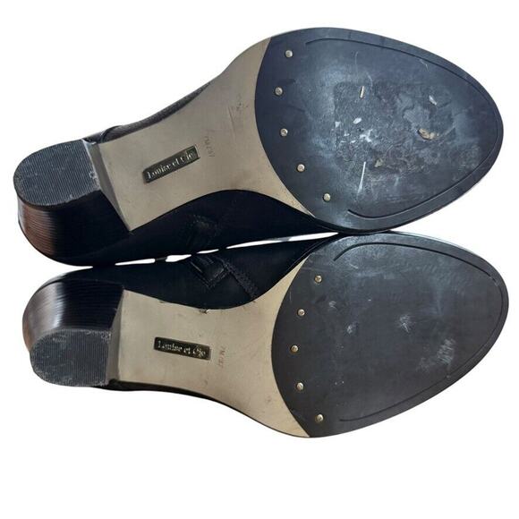 Louise Et Cie Ranier Womens Brown Leather Ankle Boots Booties Chunky Heel sz 7 - Picture 15 of 16